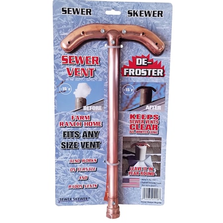 Sewer Skewer Sewer Skewer 17 in. L Copper Sewer Vent Defroster 451188